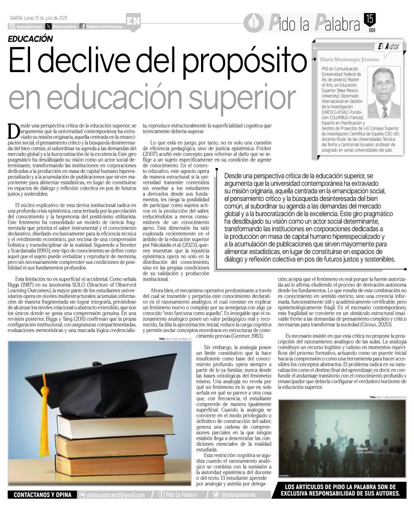 El declive del propósito en educación superior