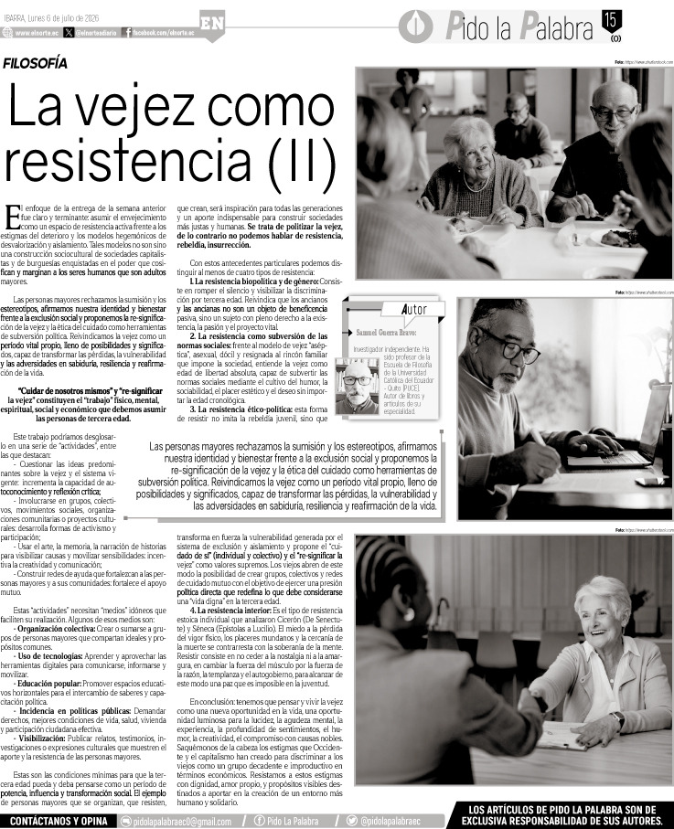 La vejez como resistencia (II)